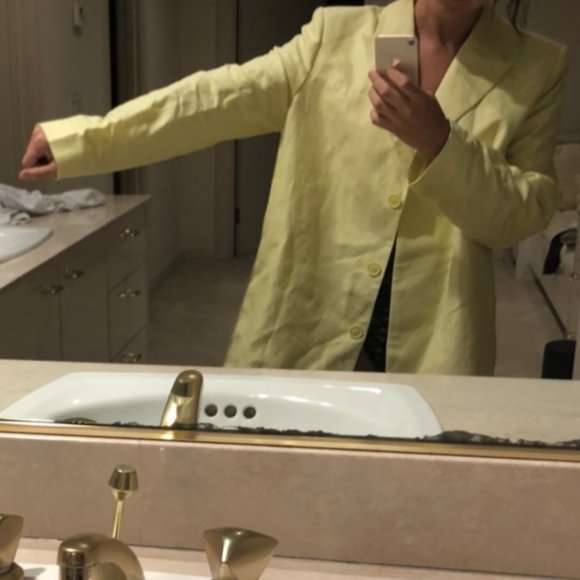 SOLD - & OTHER STORIES Oversized Linen Blazer 10 - Picture 5 of 7